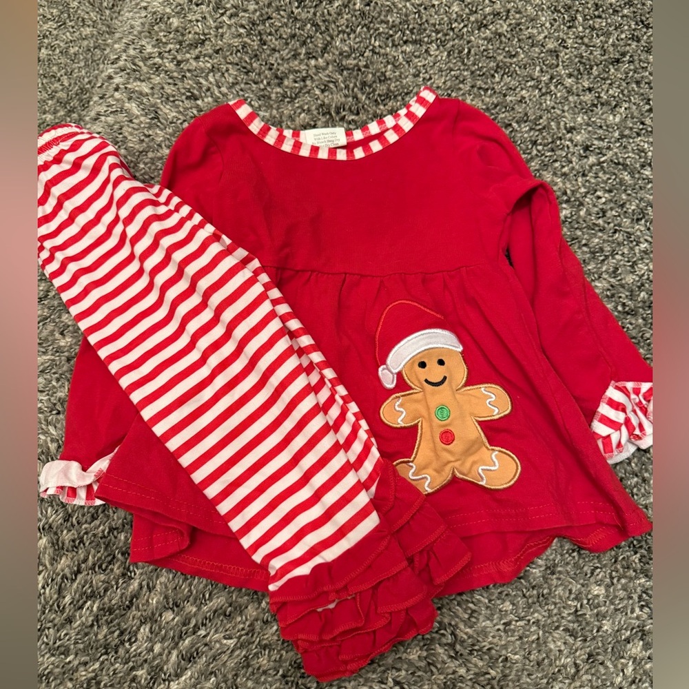 Red Christmas Gingerbread Outfit